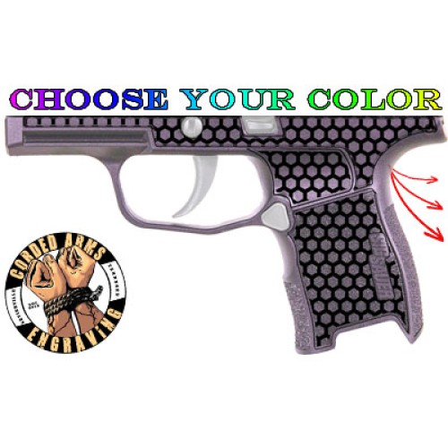 Honey Comb Laser Etched SIG SAUER P365 GRIP MODULE